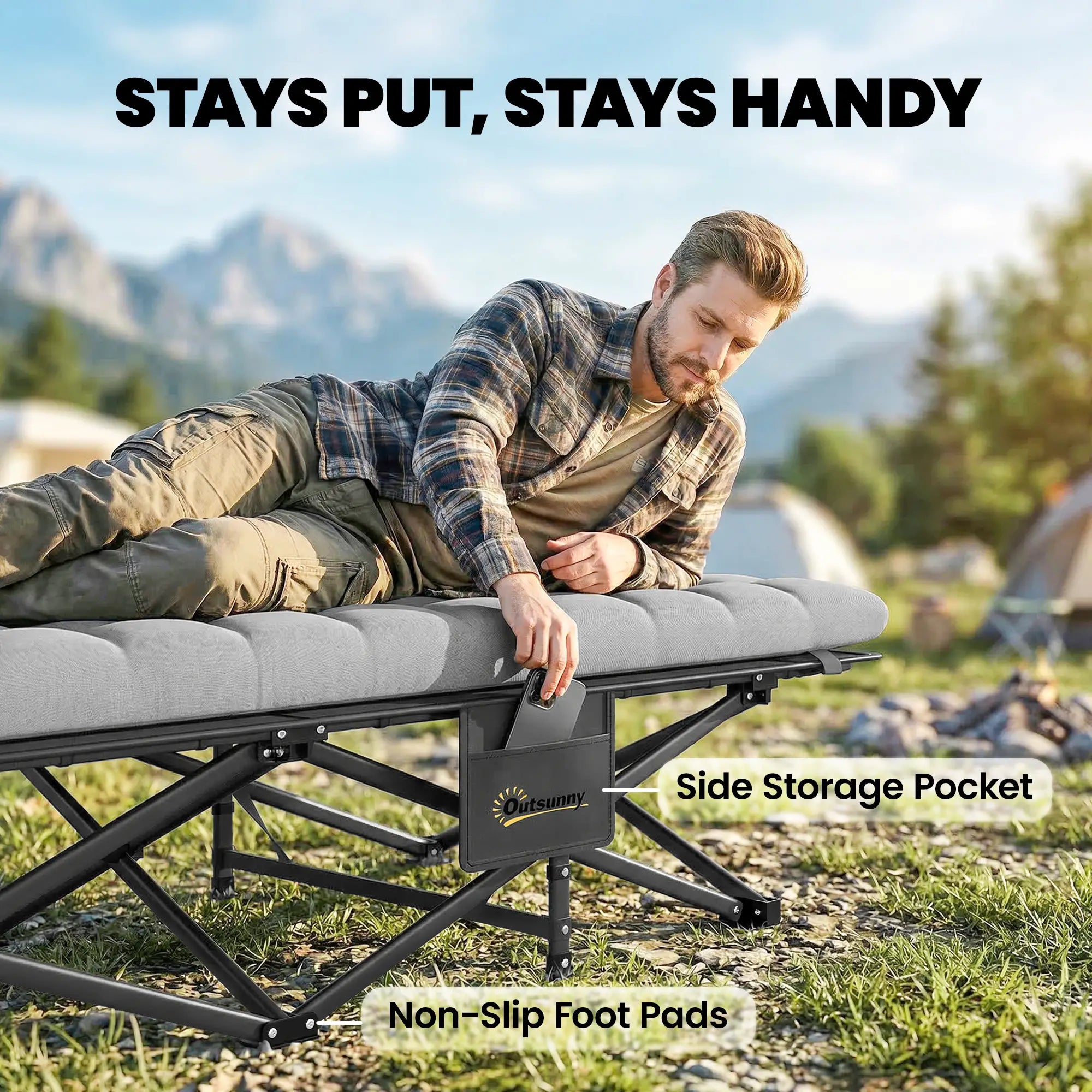 Set of 2 Camping Cots, 32