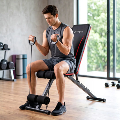 Folding Weight Bench, 7-Position Adjustable Incline Decline Weight Benches at Gallery Canada
