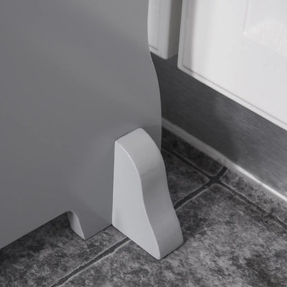2 Step Stool with Support Handles, Non-Slip Pad, Grey Toddler & Kids Step Stools at Gallery Canada