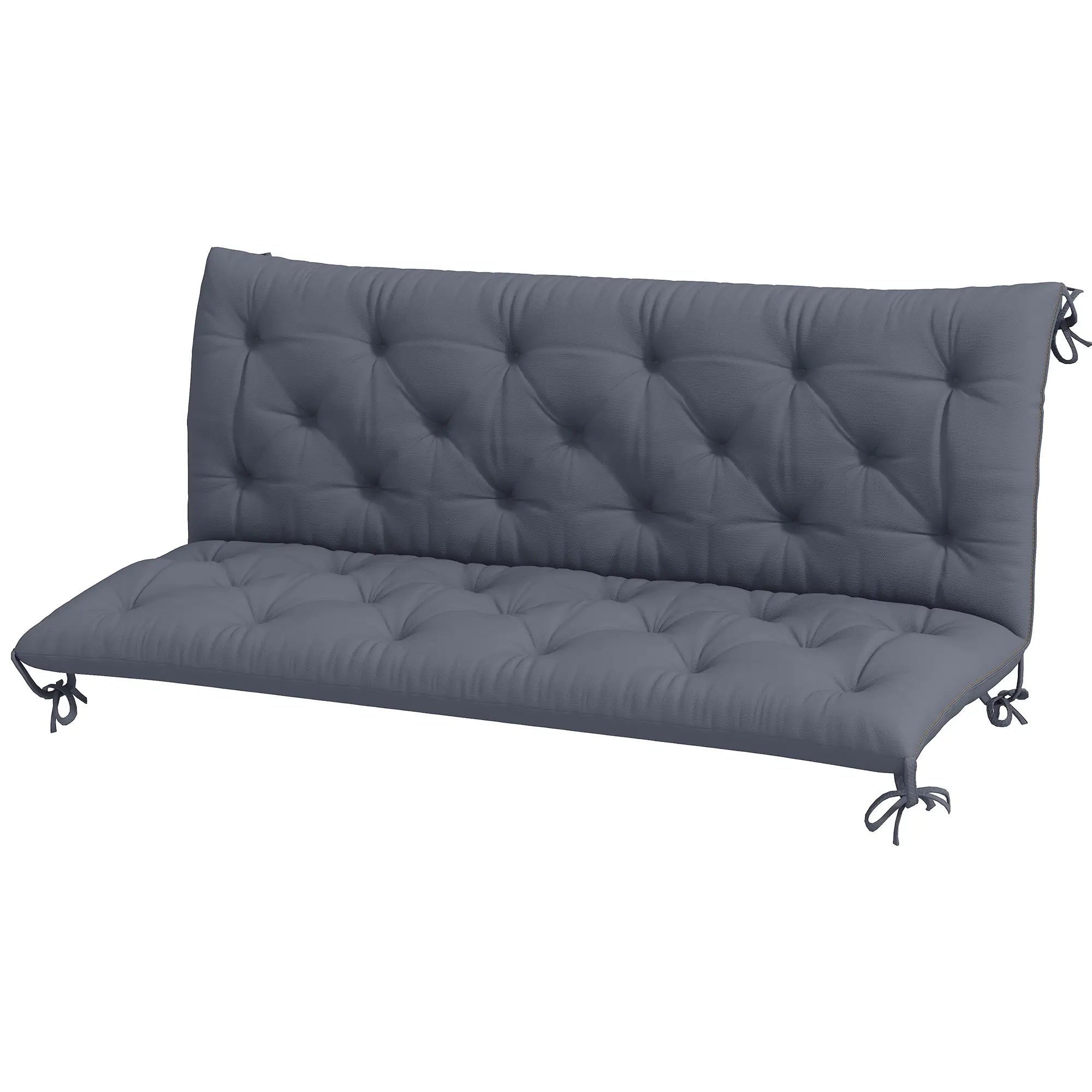 3 Seater Outdoor Seat Pads Bench Swing Cushions, Dark Grey Patio Chair Cushions at Gallery Canada