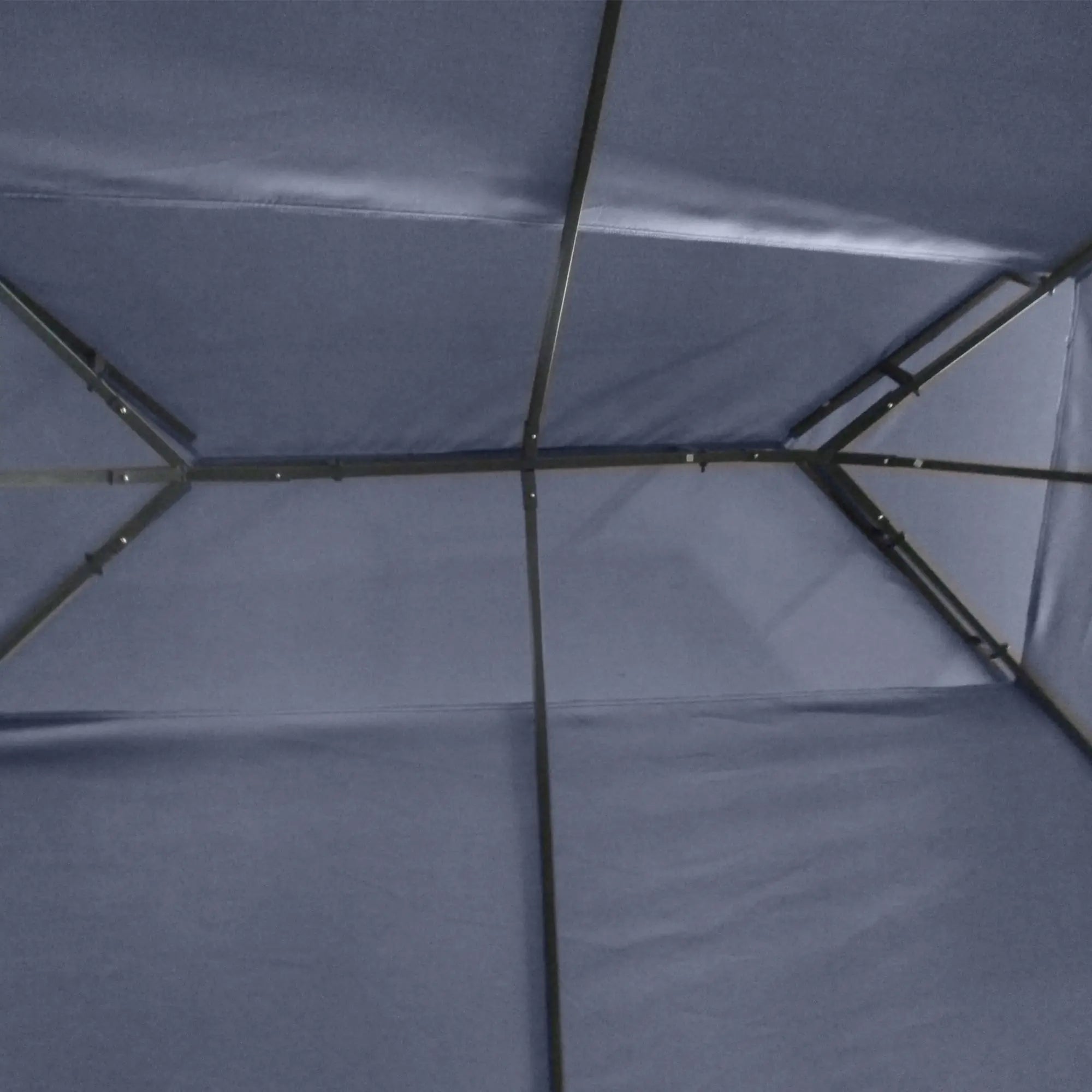10' x 13' Grey Outdoor Gazebo, Double Roof Patio Canopy Shelter, Grey Gazebos at Gallery Canada