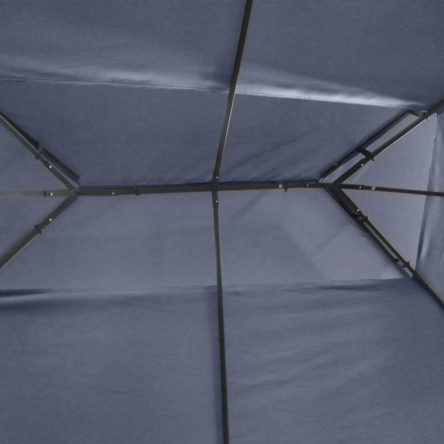 10' x 13' Grey Outdoor Gazebo, Double Roof Patio Canopy Shelter, Grey Gazebos at Gallery Canada