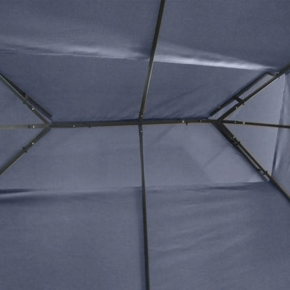 10' x 13' Grey Outdoor Gazebo, Double Roof Patio Canopy Shelter, Grey Gazebos at Gallery Canada
