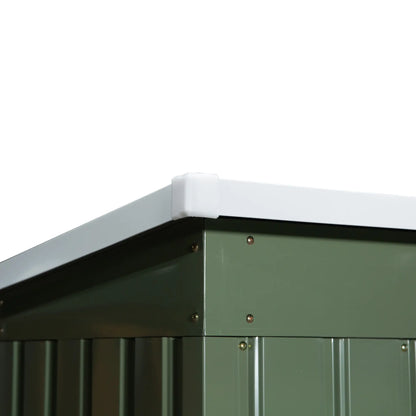 9' x 4' Metal Garden Storage Shed, with Foundation Kit, Light Green Sheds at Gallery Canada