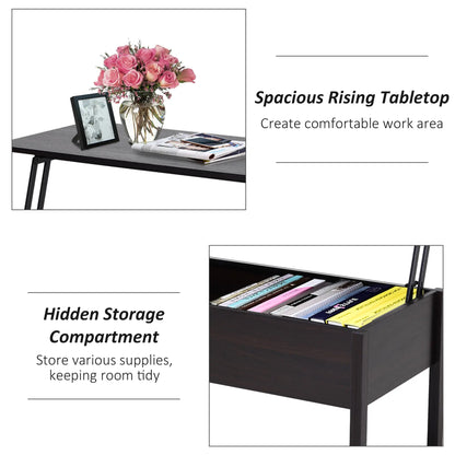 39" Lift Top Coffee Table, Hidden Storage, Living Room Center Table Coffee Tables at Gallery Canada