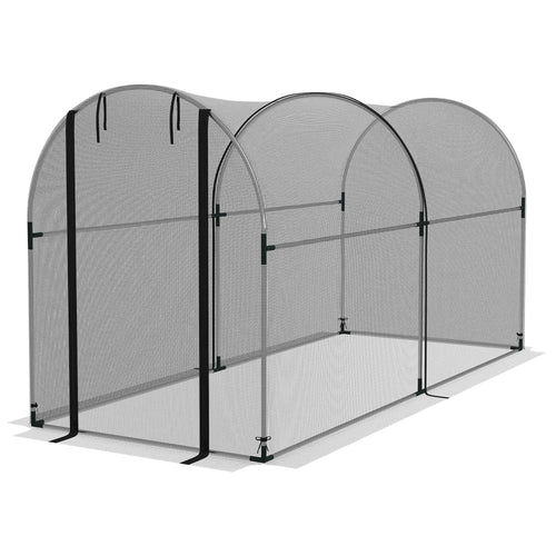 9.8' x 3.9' Crop Cage, Mesh Plant Protection Tent, Galvanised Steel Frame