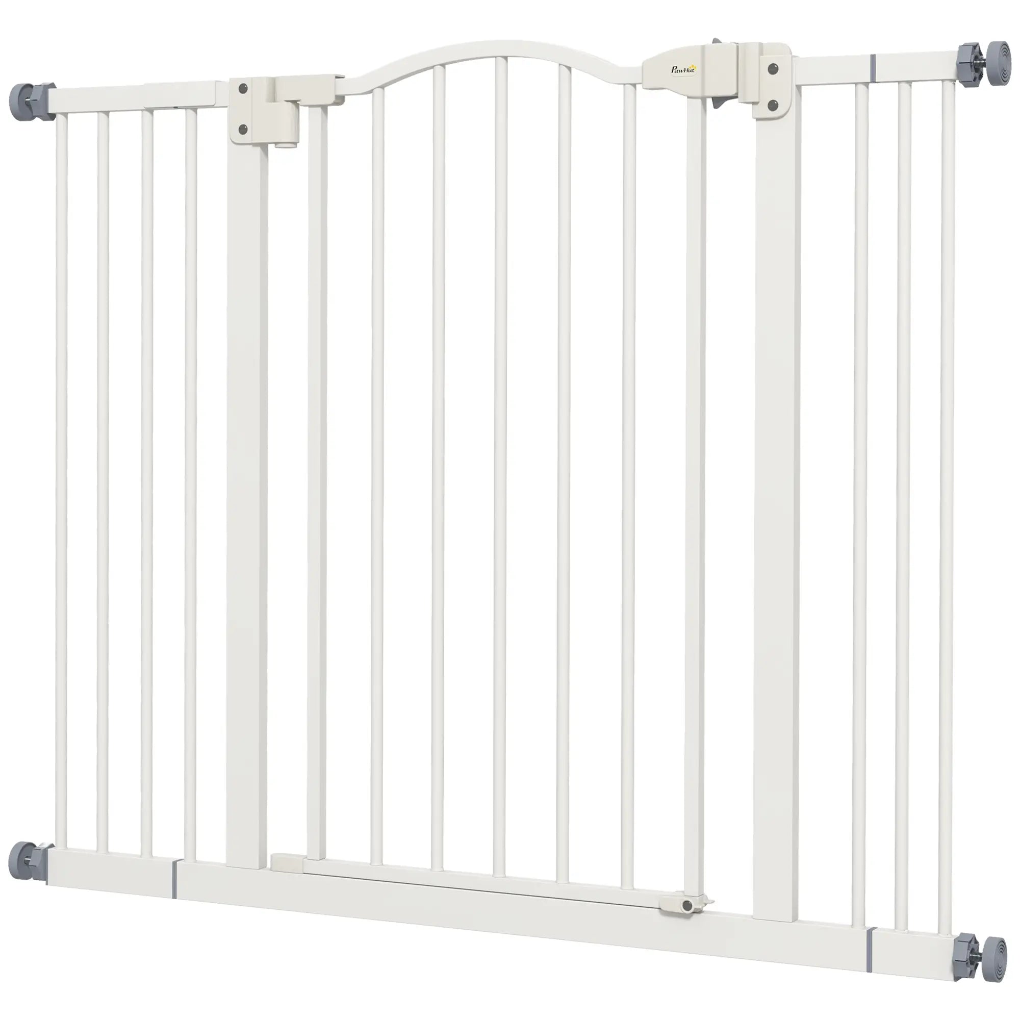 Extra Tall Dog Gate with Door, Pressure Fit, Auto Close, 29