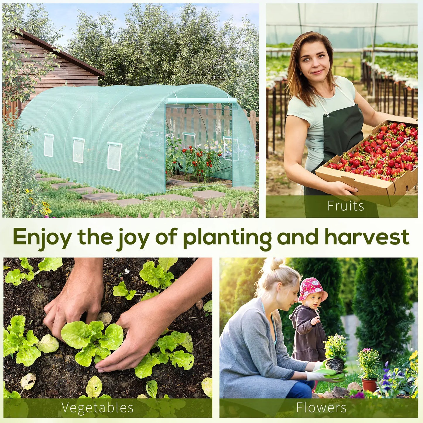 Walk-In Greenhouse 20x10x7ft, Heavy Duty, Outdoor Plant Grow House Walk In Greenhouses at Gallery Canada