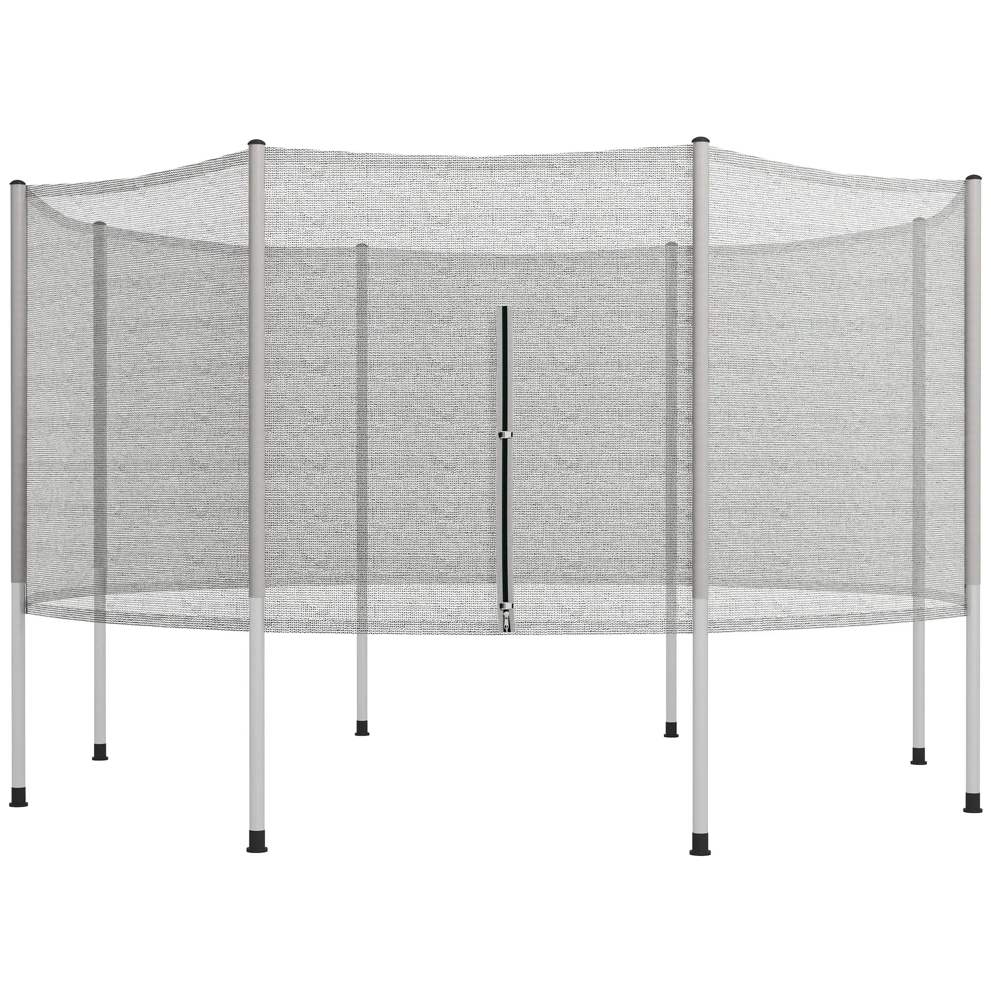 2FT Trampoline Net Enclosure, 8 Poles, Grey Trampolines Grey at Gallery Canada