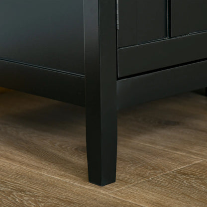 Sideboard Buffet, 2 Doors, Adjustable Shelves, Kitchen Dining, Black Bar Cabinets at Gallery Canada