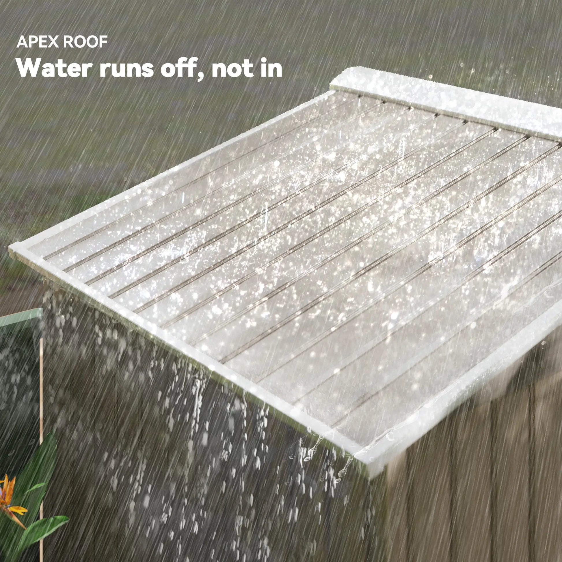 7' x 4' x 6' Garden Storage Shed, Metal Tool House, Light Brown Sheds at Gallery Canada