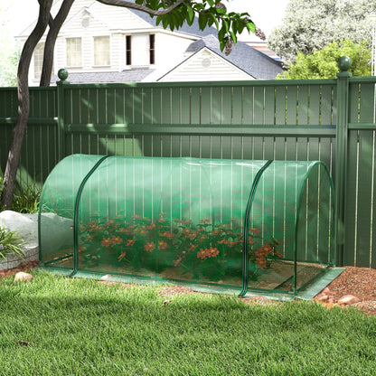 Mini Greenhouse With Zippered Doors, 79" x 39" x 32", Green Mini Greenhouses at Gallery Canada