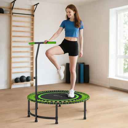 45" Rebounder Trampoline for Adults, Mini Fitness Bungee Rebounder with Adjustable Handle Trampolines at Gallery Canada