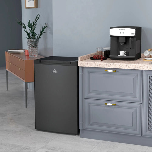 3 Cu.Ft Upright Freezer, Reversible Door, Adjustable Thermostat, Black