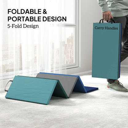 6ft Folding Gymnastics Mat, Thick Exercise Mat, Mixed Colour Gymnastics Mats at Gallery Canada