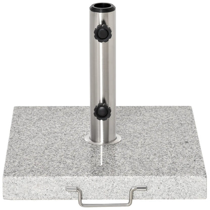 16.5" Marble Umbrella Stand, Heavy Holder Base With Wheels, Grey Umbrella Bases at Gallery Canada