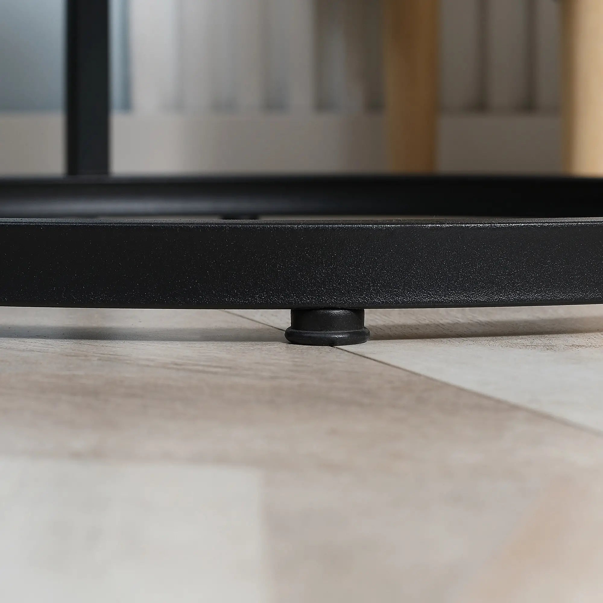 Nesting Coffee Tables Set of 2, Round, Metal Frame, Wood Grain, Grey Living Room Furniture at Gallery Canada