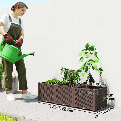 Plastic Raised Garden Bed With Legs, Self Watering Elevated Planter Boxes Raised Garden Beds at Gallery Canada