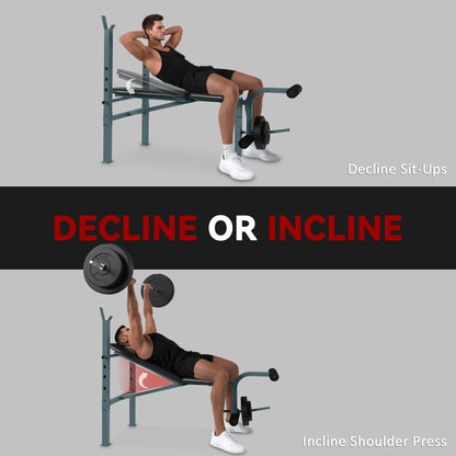 Adjustable Incline Decline Weight Bench, Leg Extension, Barbell Rack Weight Benches at Gallery Canada