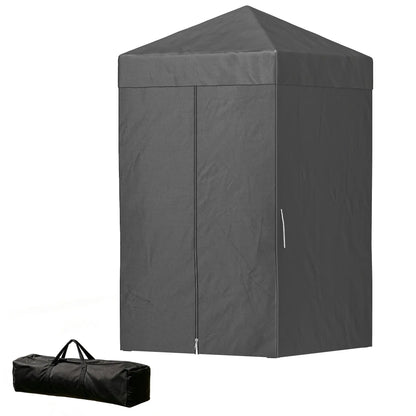 4x4 ft Pop Up Canopy Tent, UPF 50+ Changing Room, Dark Grey Pop Up Canopies Dark Grey, Black at Gallery Canada
