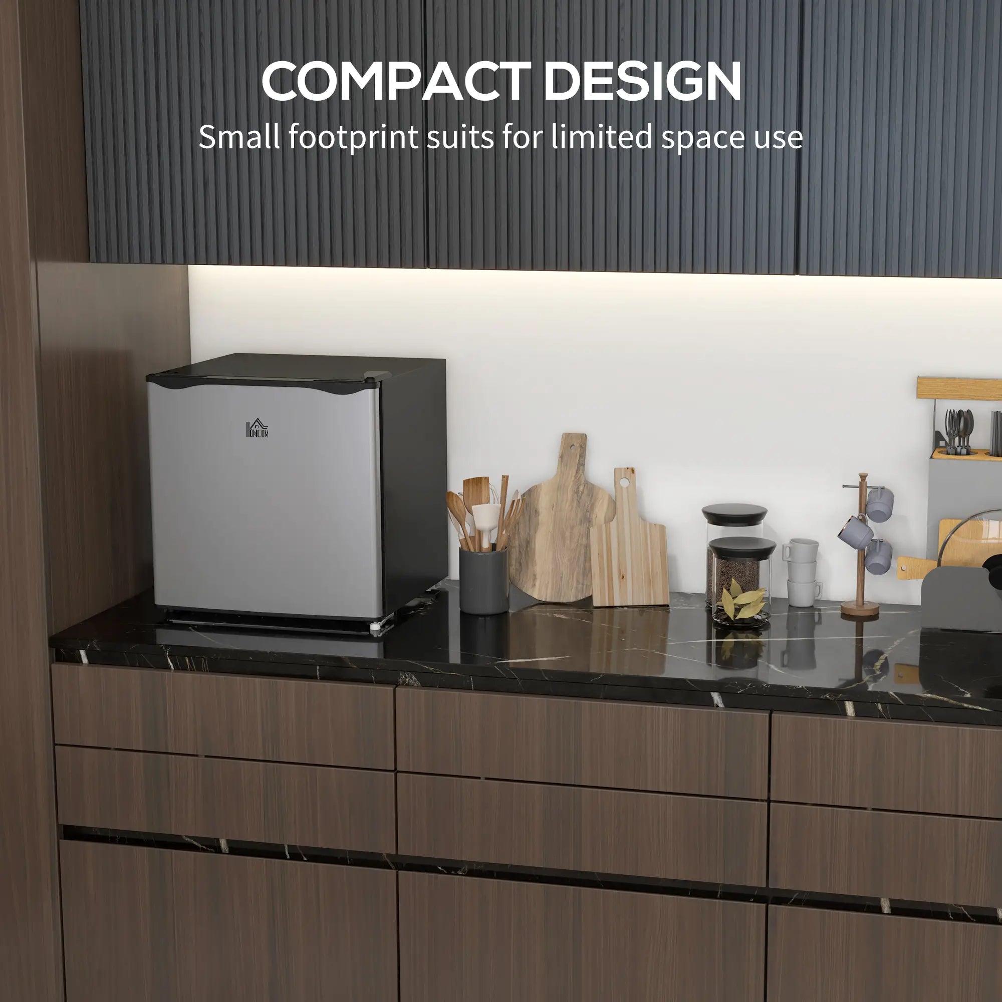 1.1 Cu. Ft. Mini Freezer, Compact Upright, Reversible Door, Removable Shelf, Adjustable Temperature, Silver Small Kitchen Appliances at Gallery Canada