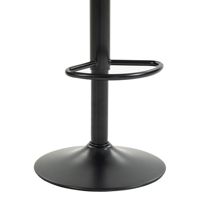 PU Leather Adjustable Swivel Bar Stools Set of 2, Brown Bar Stools at Gallery Canada
