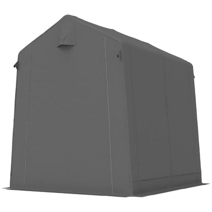 7.5' x 6.2' Portable Shed, Waterproof Bike Tent, Dark Grey Portable Shed Dark Grey at Gallery Canada