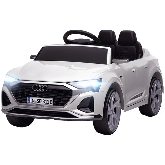 12V Kids Electric Car, Audi Q8 E-Tron Sportback, Remote Control, White Electric Toy Cars White at Gallery Canada