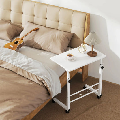 Mobile Standing Desk, Adjustable Height, 23.5 Inch, White Side Tables at Gallery Canada