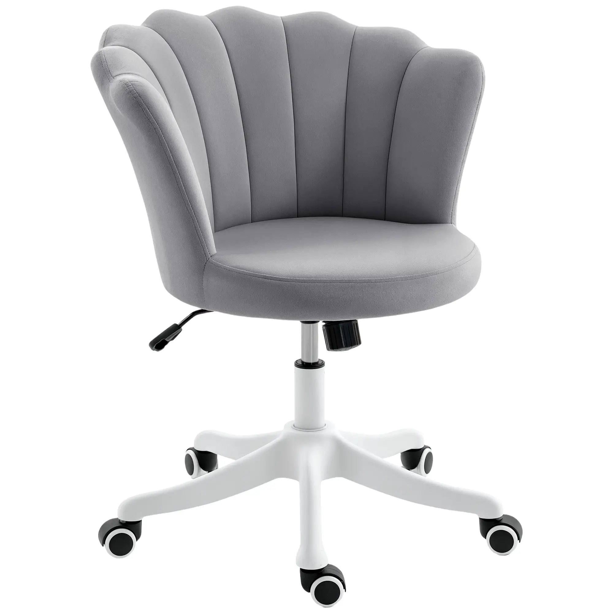 Armless Swivel Desk Chair, Adjustable Height, Backrest, Tilt Function, Grey Task Chairs at Gallery Canada
