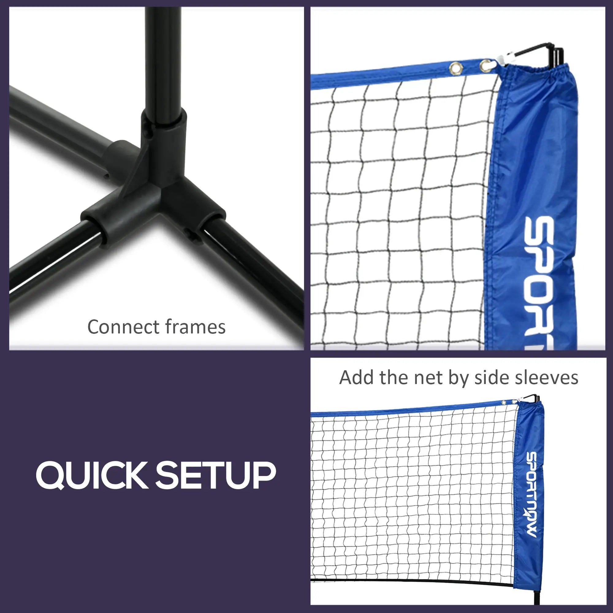 10ft Badminton Net, Height Adjustable, with Carry Bag, Blue Badminton at Gallery Canada