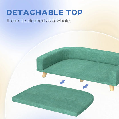 Dog Sofa for Large Dogs, Washable Cover, Anti-Slip Pads, Green Dog Sofas at Gallery Canada