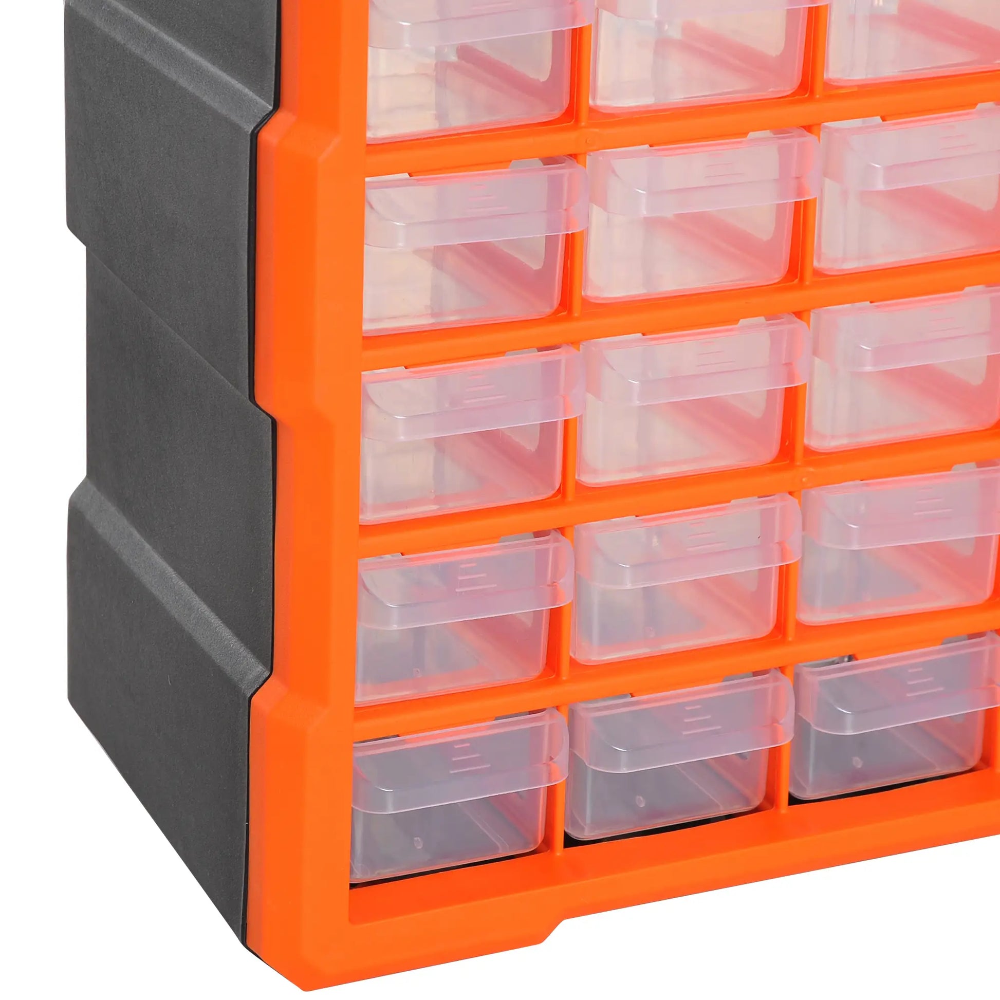 60 Drawers Plastic Screw Organizer, Garage Storage Cabinet, Orange Tool Organizers at Gallery Canada