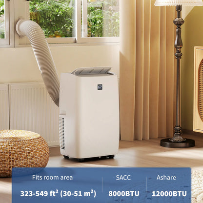 12000 BTU Portable AC, Dehumidifier, Fan, 550 Sq. Ft, 24H Timer, Cool Air Conditioner at Gallery Canada