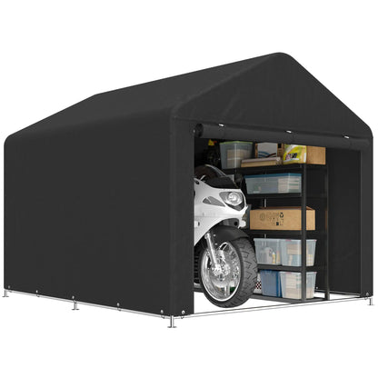 6.6' x 7.8' Portable Shed, Waterproof Bike Tent, Black Sheds at Gallery Canada