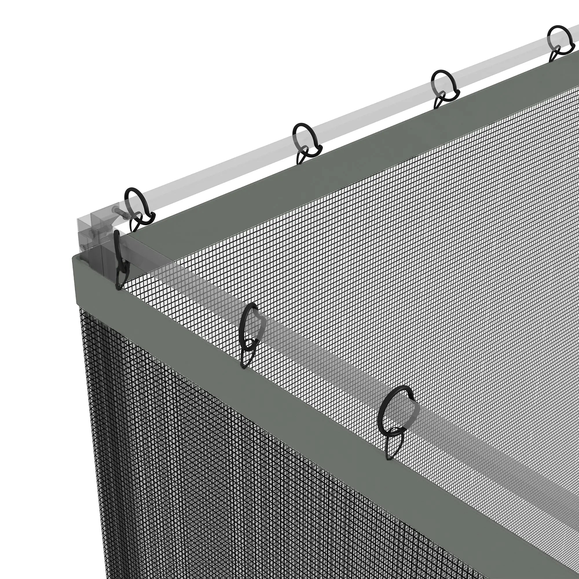 Replacement Mosquito Netting, 10' x 12', Black, Dark Grey Gazebos at Gallery Canada