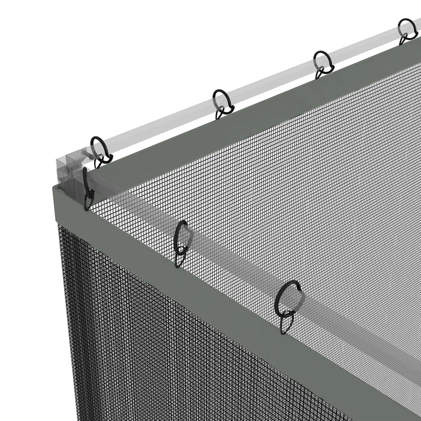 Replacement Mosquito Netting, 10' x 12', Black, Dark Grey Gazebos at Gallery Canada