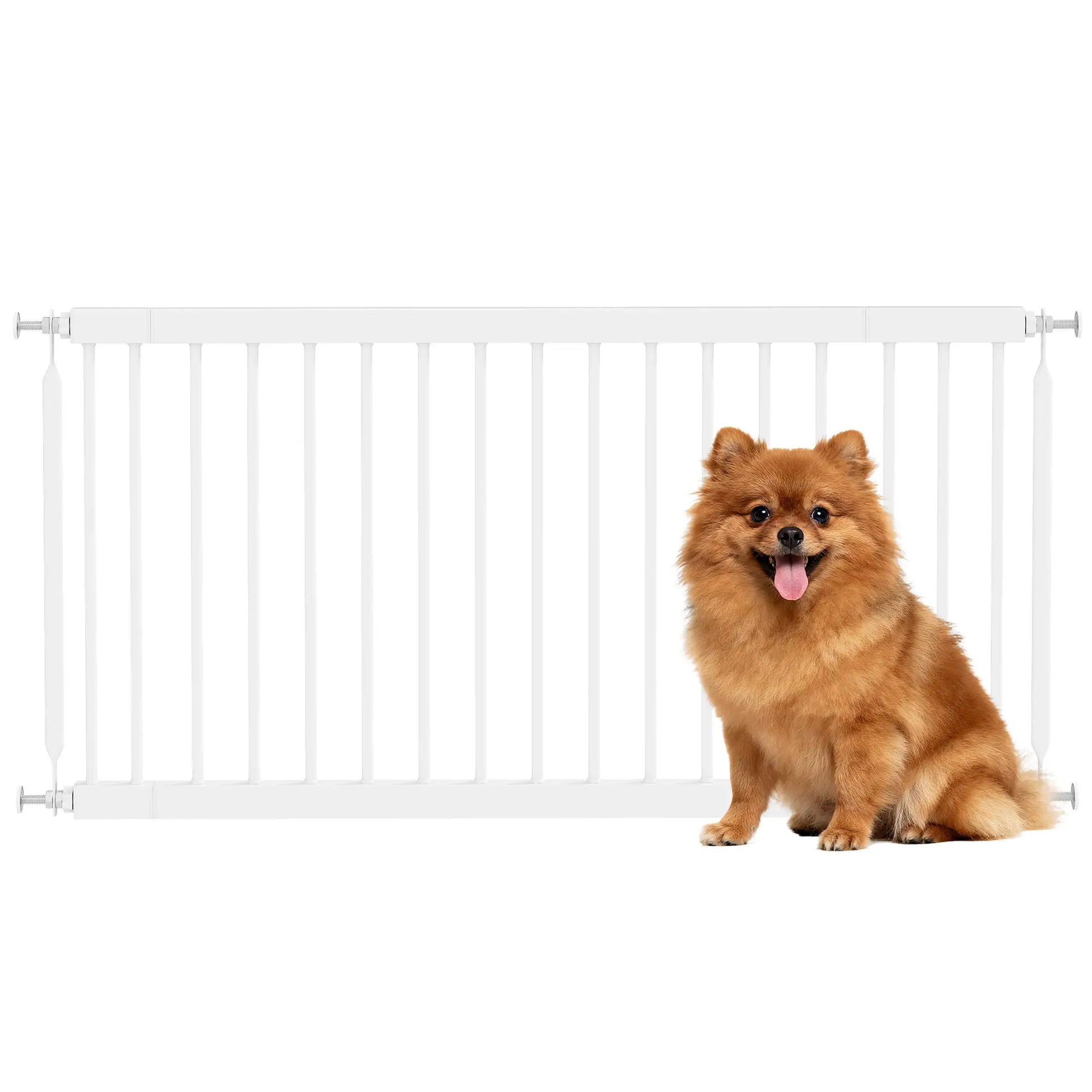 26-37 Inch Dog Gate, Adjustable Pet Gate, 18 Inch Tall, White Pet Gates at Gallery Canada