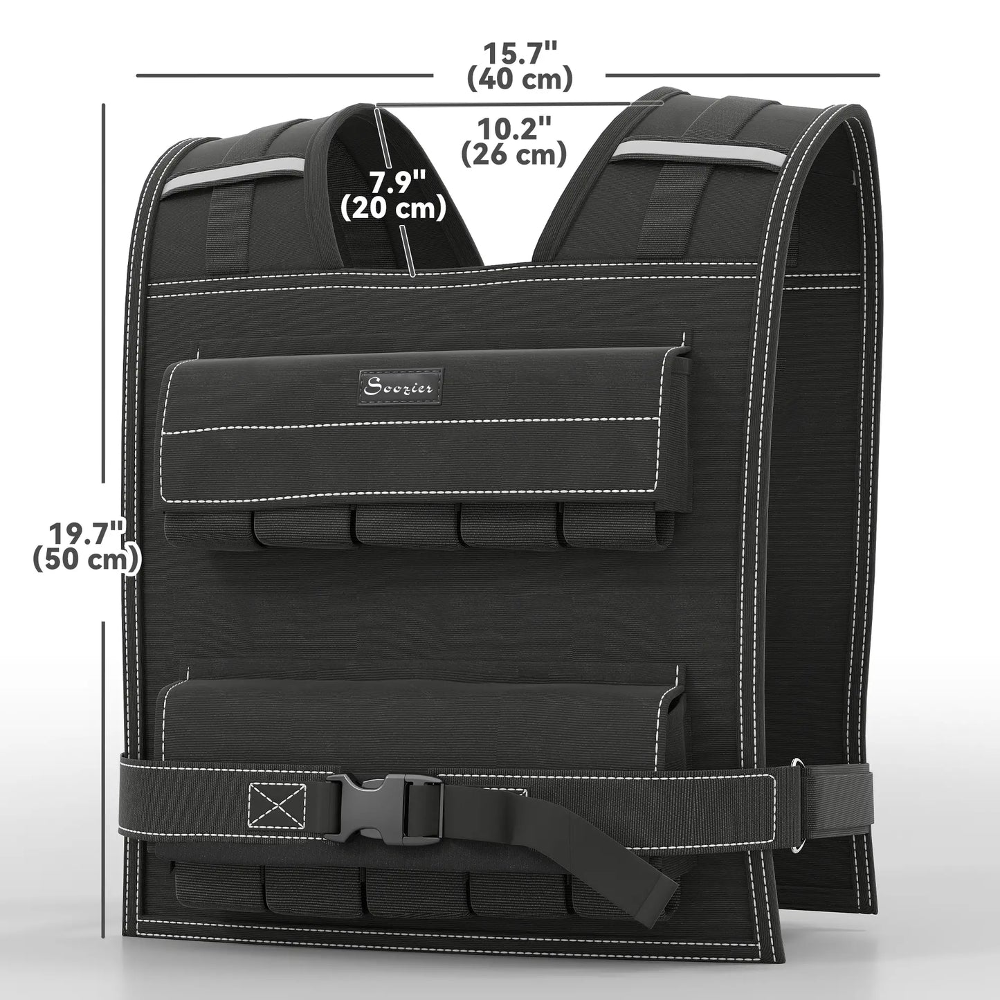 44 LBS Adjustable Weighted Vest, Snug Fit for Running Strength Training Strength Training Equipment at Gallery Canada