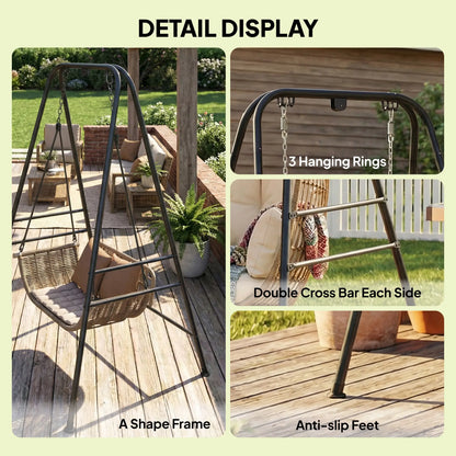 Hanging Hammock Stand, Porch Swing Chair, Indoor Outdoor Construction Hammock Stands at Gallery Canada