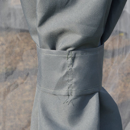 12' x 12' Outdoor Gazebo, Dome Canopy, Netting Sidewalls, Dark Grey Gazebos at Gallery Canada