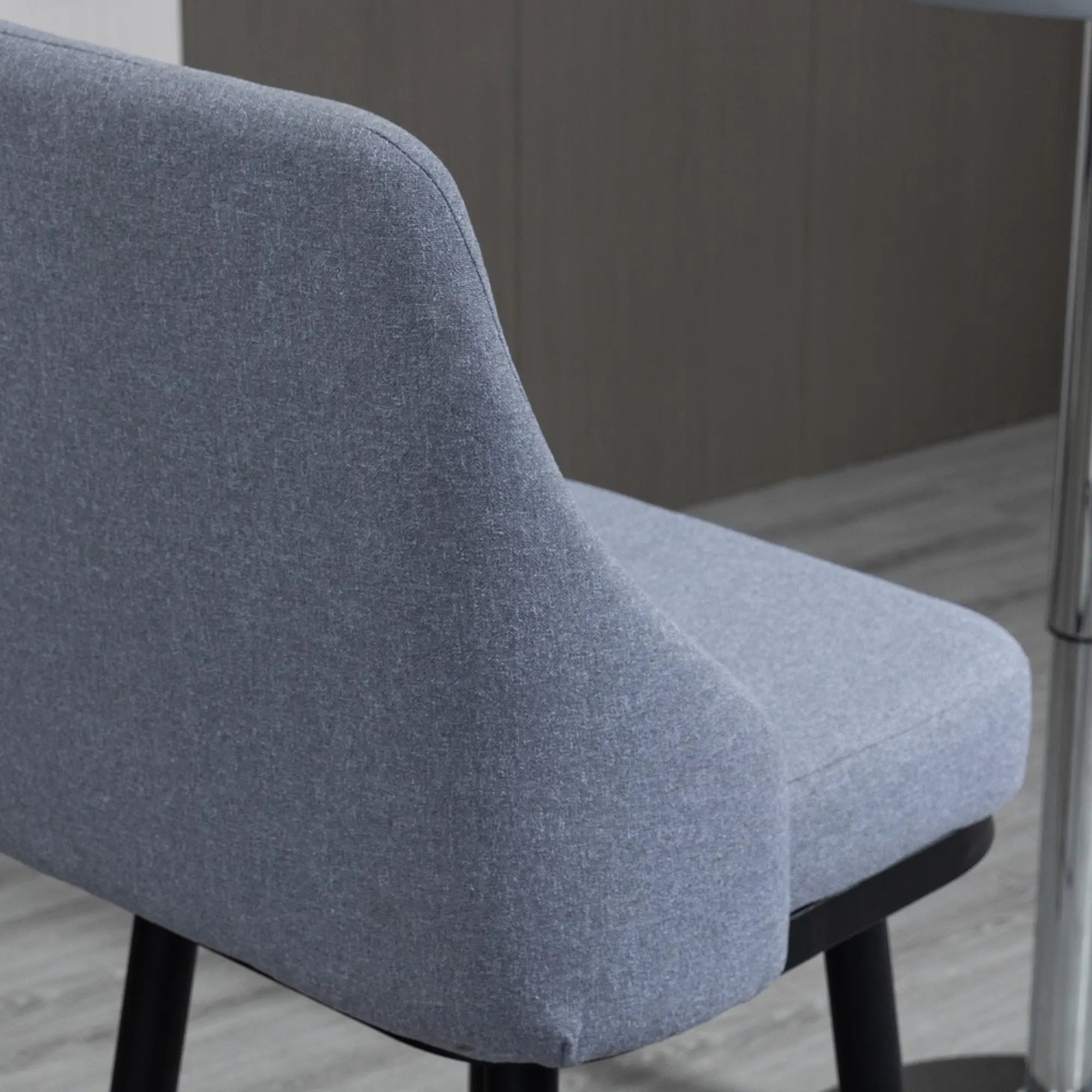 Extra Tall Bar Stools Set of 2, 360° Swivel, Steel Legs Footrest, Light Grey Bar Stools at Gallery Canada