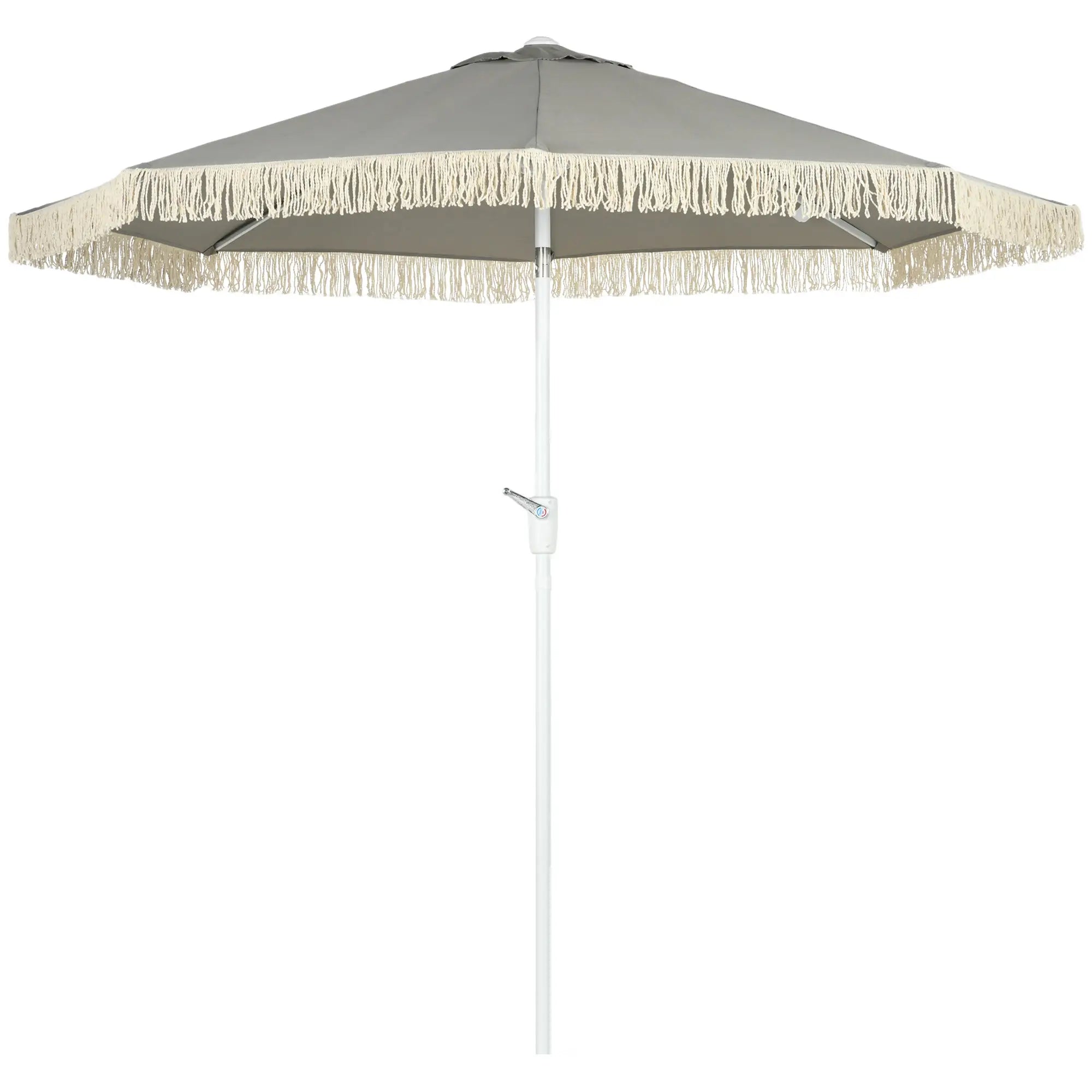 8.7 x 8.7 ft Outdoor Umbrella, Tilt Vent, Patio Parasol, Grey Sun Umbrellas at Gallery Canada
