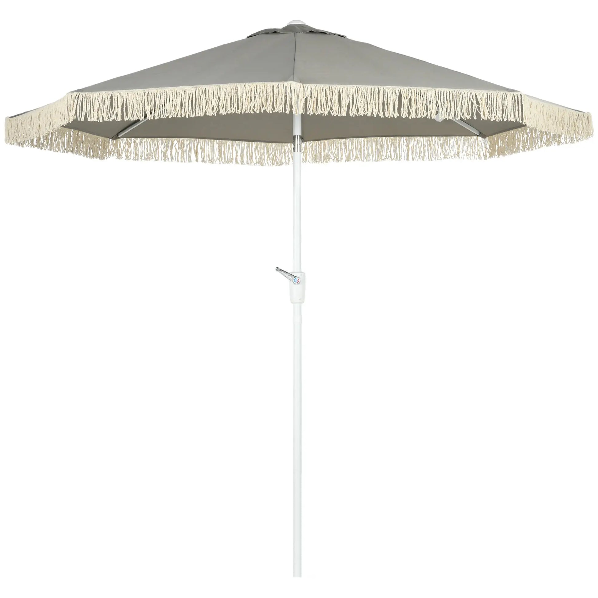 8.7 x 8.7 ft Outdoor Umbrella, Tilt Vent, Patio Parasol, Grey Sun Umbrellas at Gallery Canada