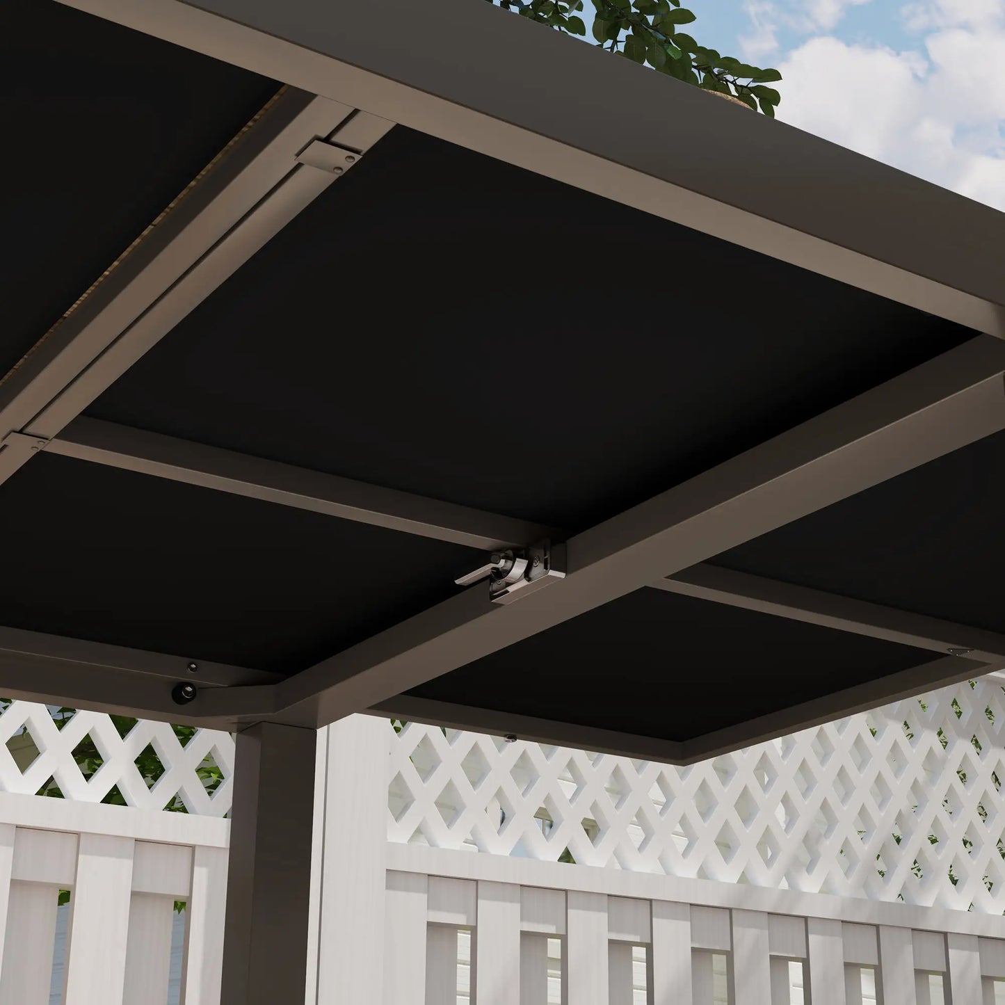 63"-94.5" Extendable Outdoor Dining Table, Steel Frame, Brown Patio Dinning Tables at Gallery Canada