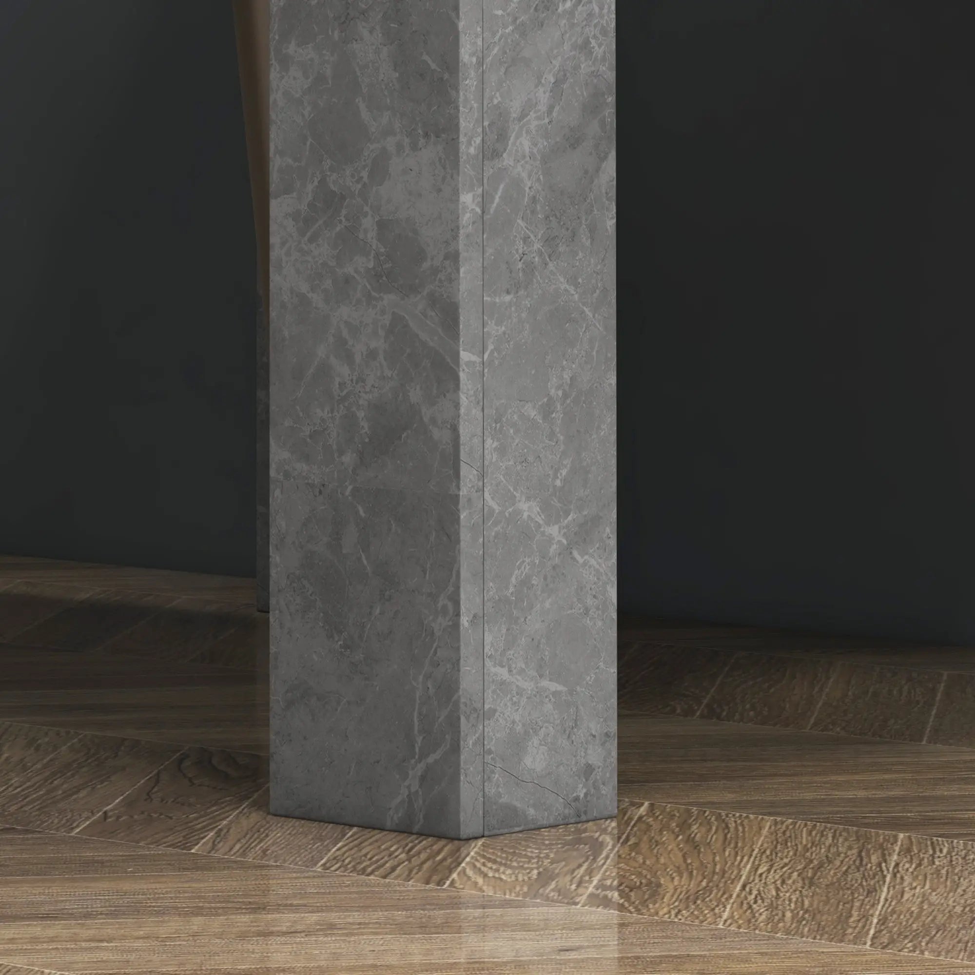 Square Dining Table, Modern Faux Cement Effect, Small Kitchen Table, Cement Grey Dining Tables at Gallery Canada