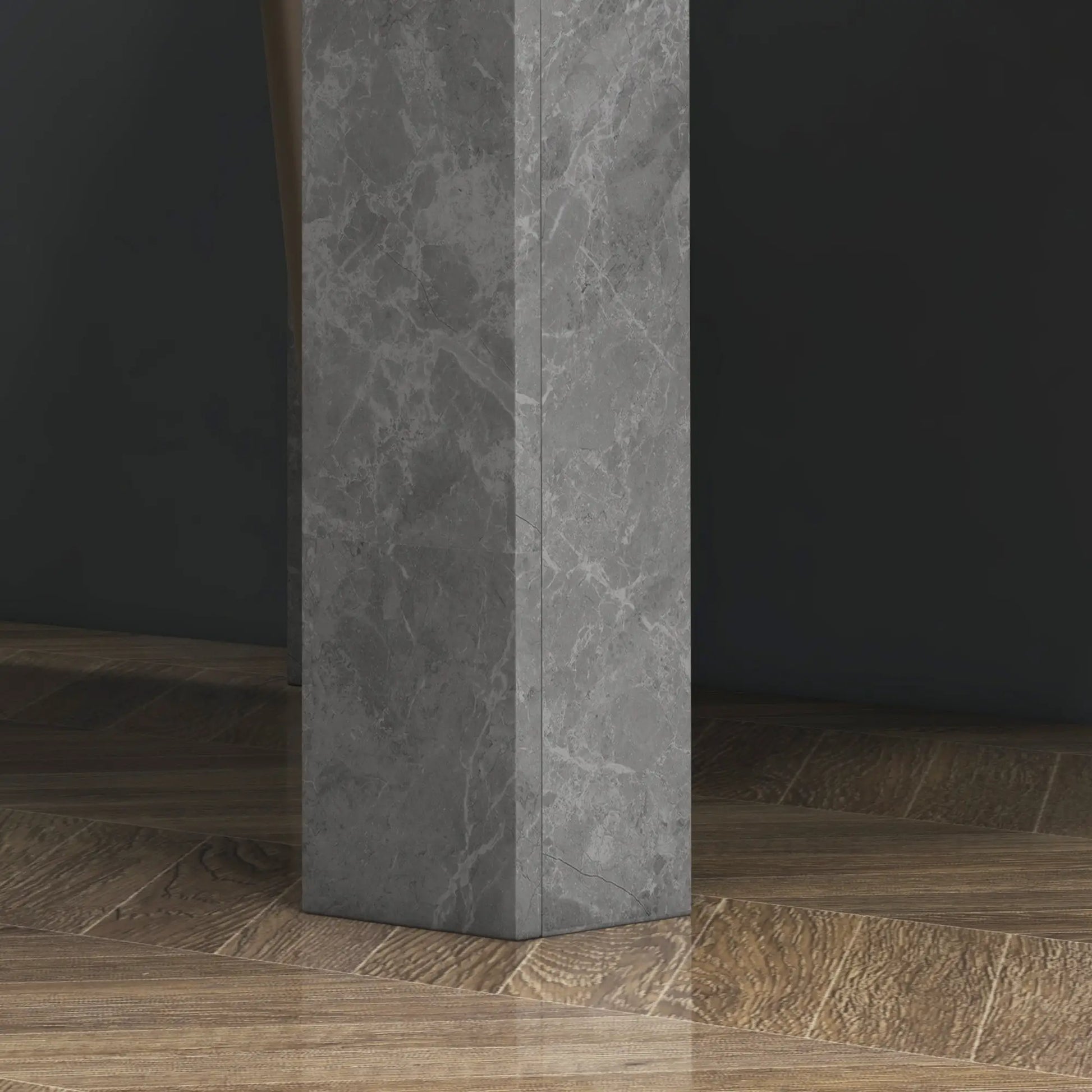 Square Dining Table, Modern Faux Cement Effect, Small Kitchen Table, Cement Grey Dining Tables at Gallery Canada