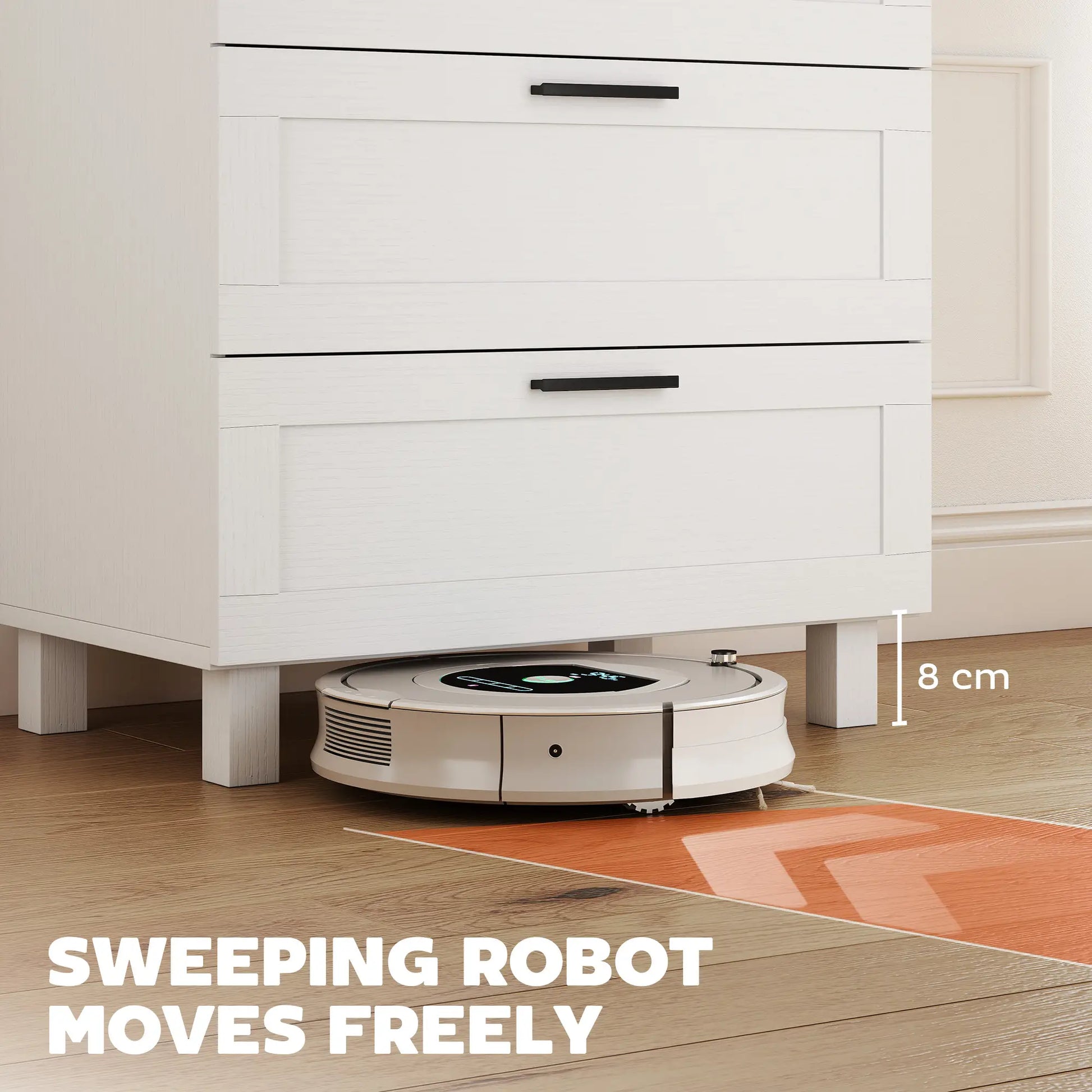 4 Drawer Dresser, Solid Wood Legs, White Storage Cabinets at Gallery Canada