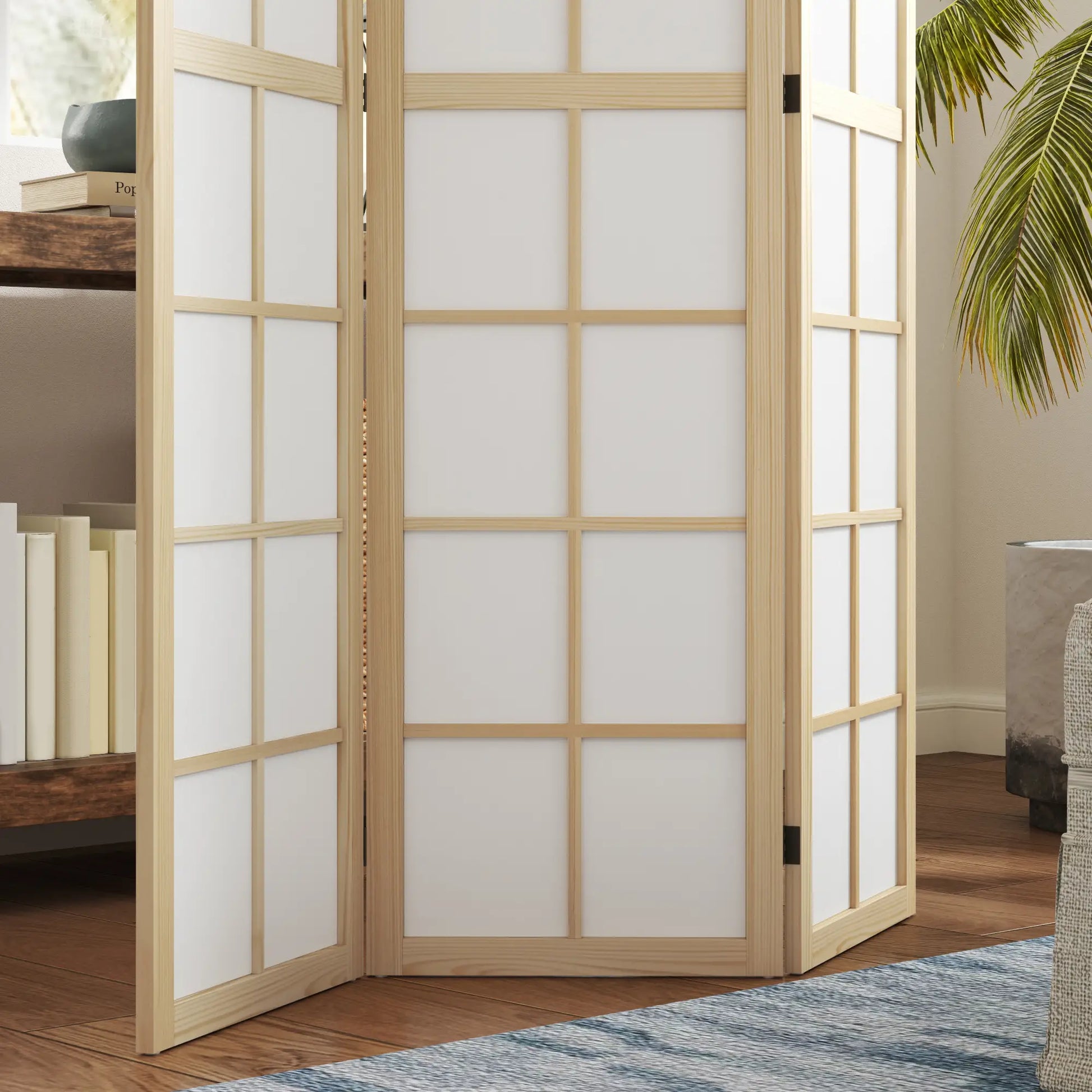 3 Panel Room Divider, 5.6 ft Folding Partition, Home Office, Bedroom Room Dividers at Gallery Canada