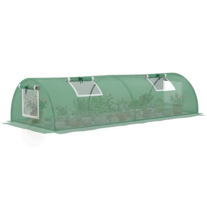 Portable Mini Greenhouse, 7' x 3' x 2', Steel Frame With 5 Mesh Windows, Green Mini Greenhouses at Gallery Canada